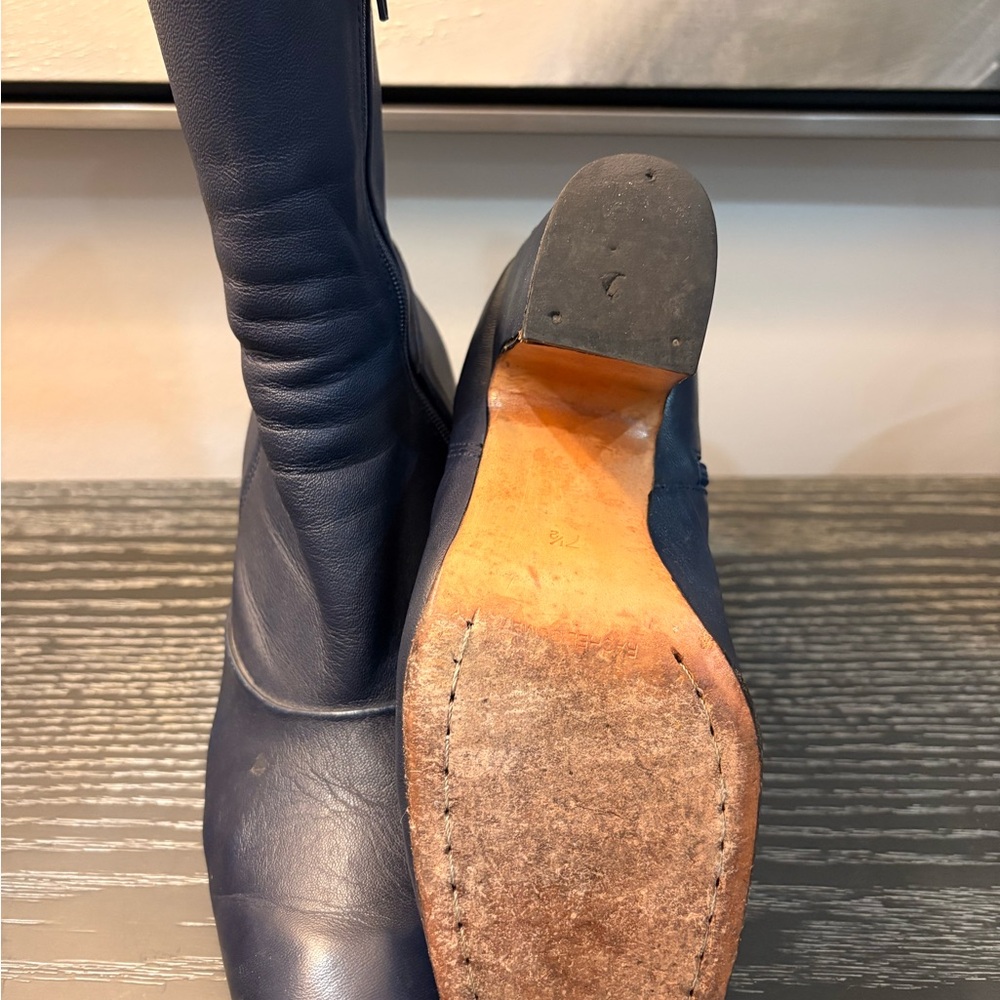 Rachel Comey Navy Blue Heeled Boots - Picture 4 of 7